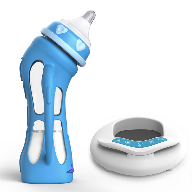 Newborn Glass Baby Bottle – Straw Design for Easy Feeding