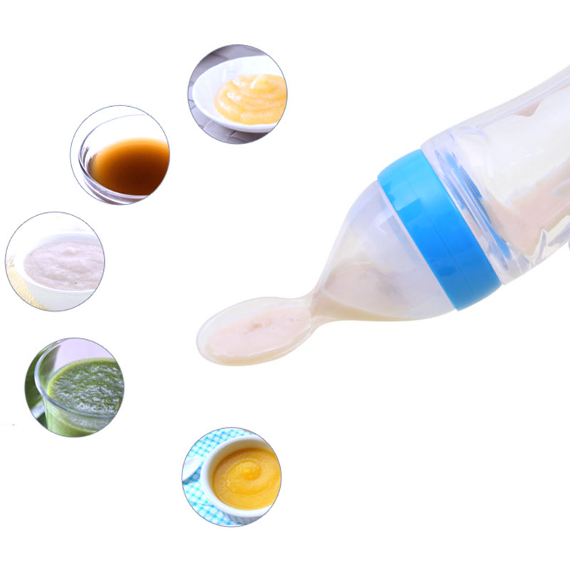 Toddler Squeeze Feeder Bottle with Spoon – Easy Feeding