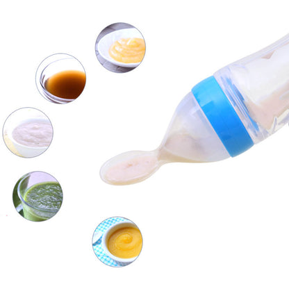 Toddler Squeeze Feeder Bottle with Spoon – Easy Feeding
