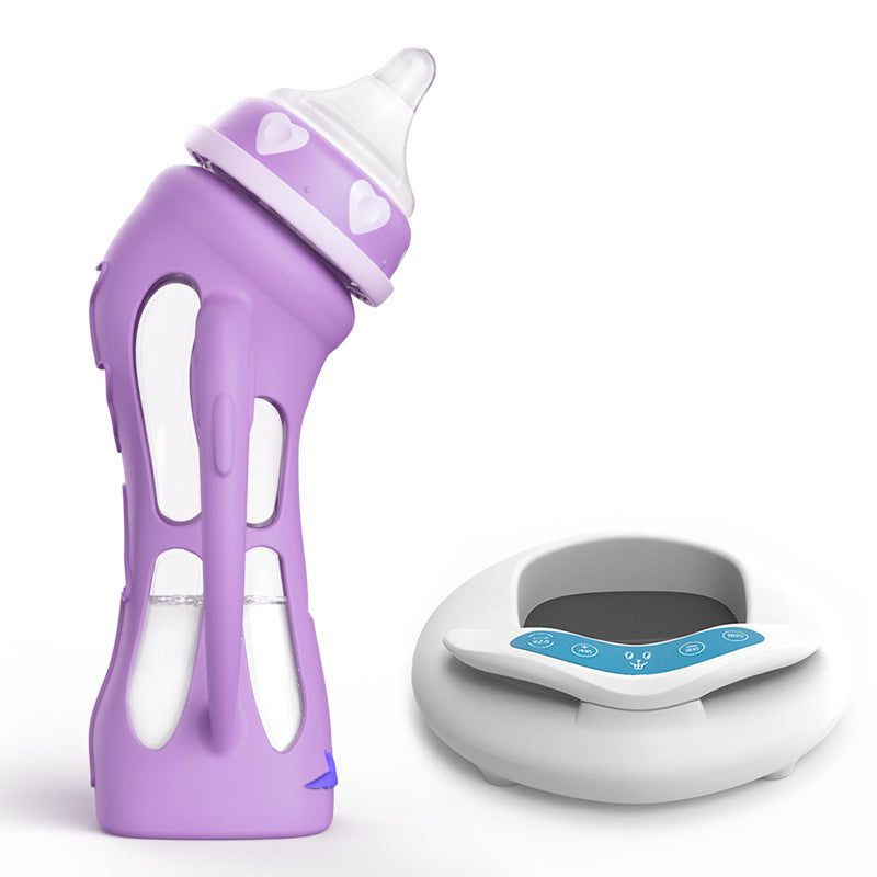 Newborn Glass Baby Bottle – Straw Design for Easy Feeding