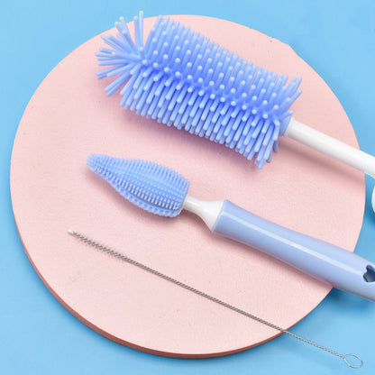 Straw Scrubbing Baby Bottle Brush Cleaning