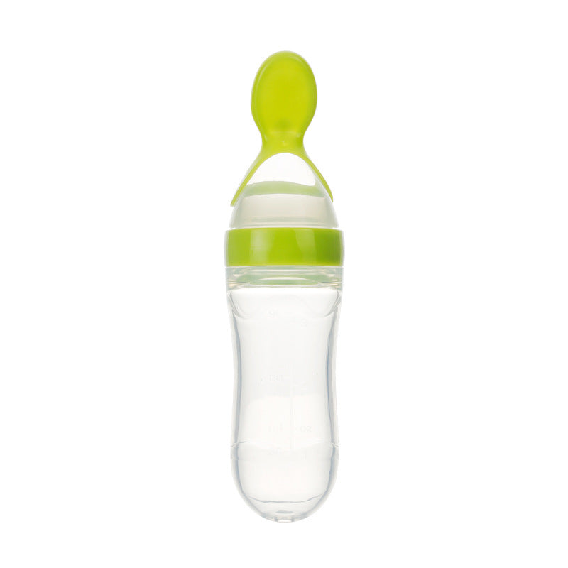 Toddler Squeeze Feeder Bottle with Spoon – Easy Feeding