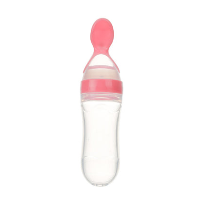 Toddler Squeeze Feeder Bottle with Spoon – Easy Feeding