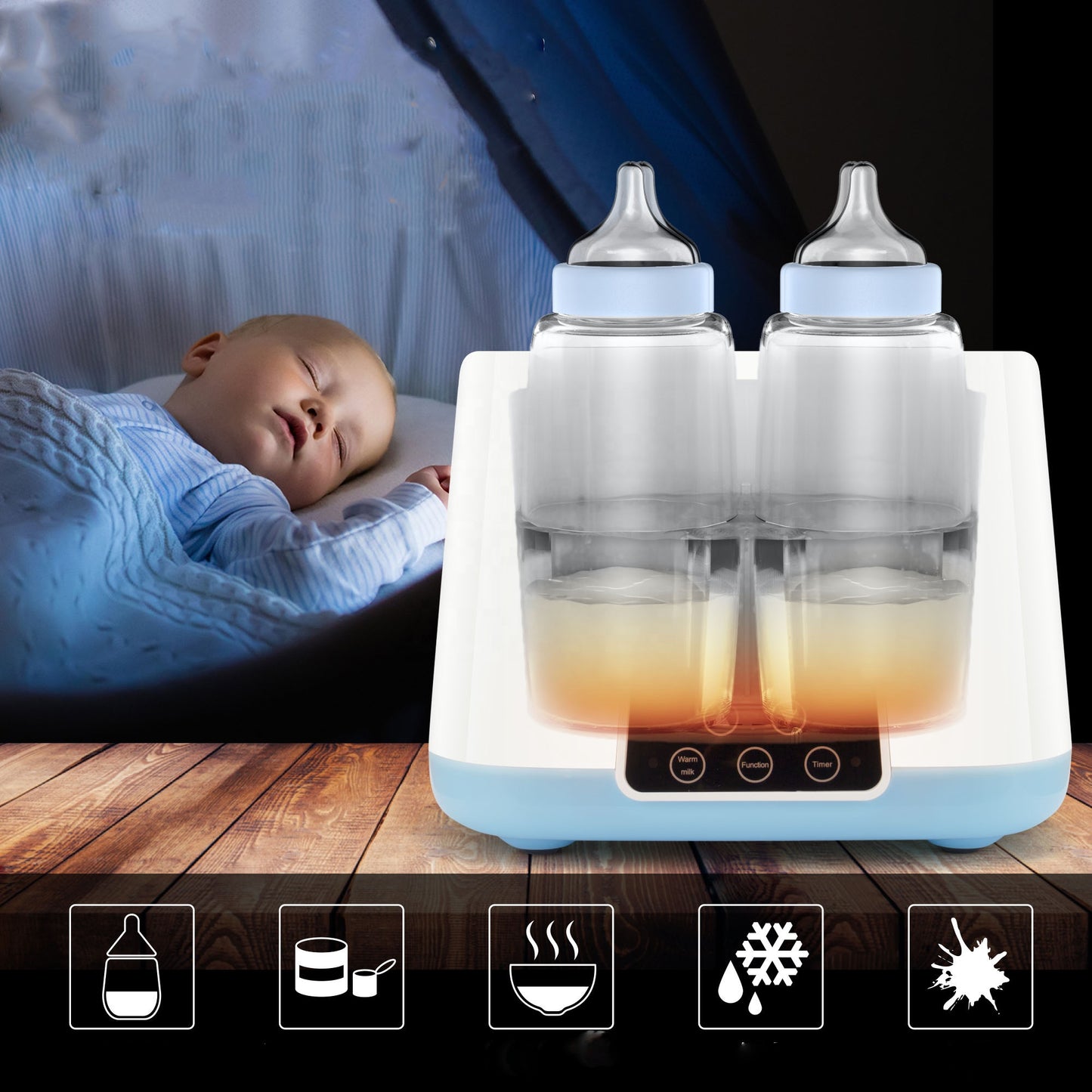 Baby Automatic Feeding Bottle – Heating Thermostat
