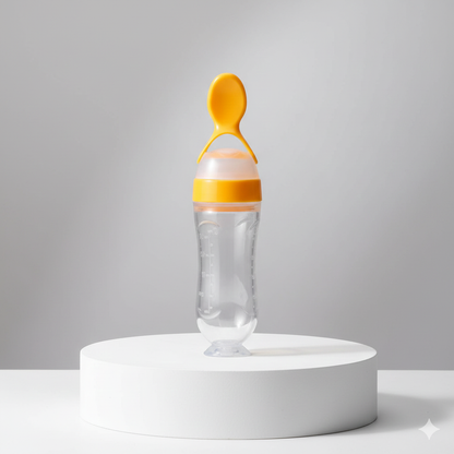Toddler Squeeze Feeder Bottle with Spoon – Easy Feeding
