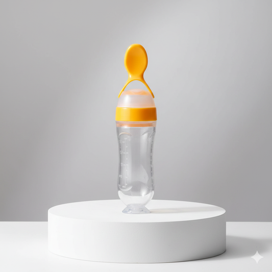 Toddler Squeeze Feeder Bottle with Spoon – Easy Feeding