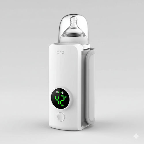 Portable Wireless Baby Bottle Warmer – Cordless & Travel-Ready