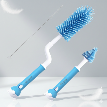 Straw Scrubbing Baby Bottle Brush Cleaning