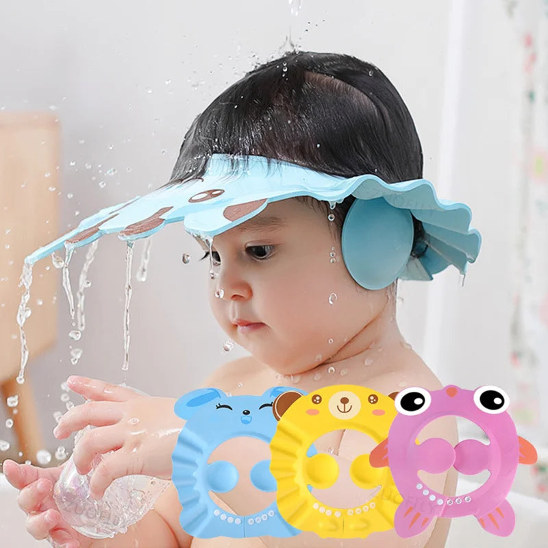 Safe Children Shampoo Bathing Shower Protect Head Cover
