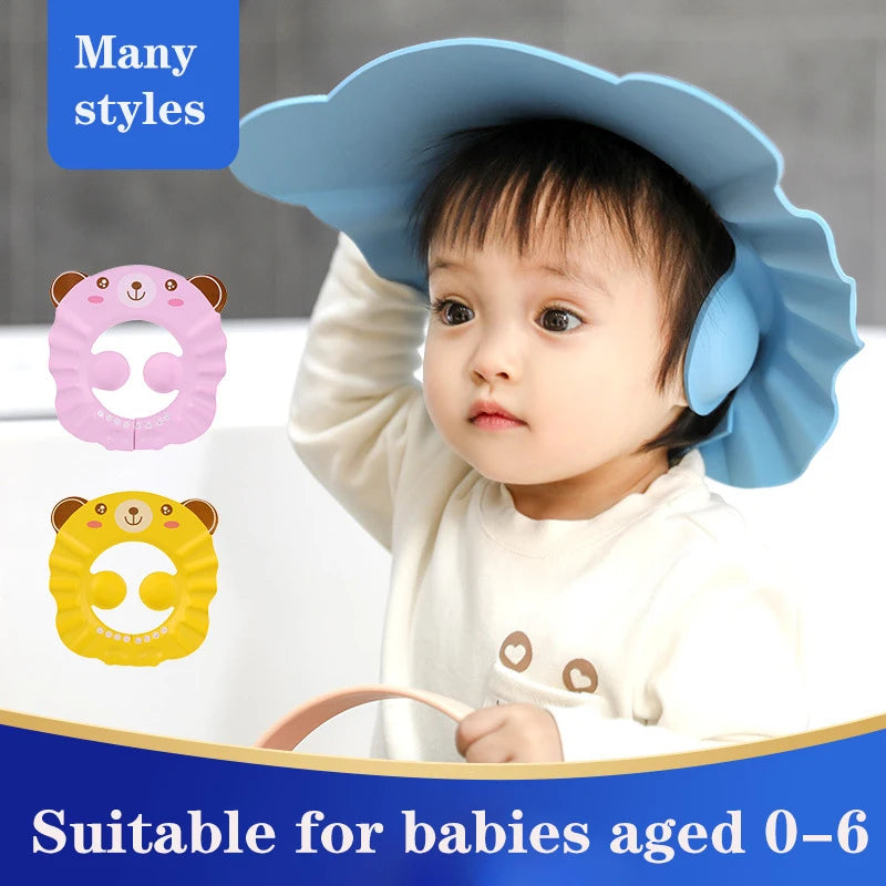 Safe Children Shampoo Bathing Shower Protect Head Cover