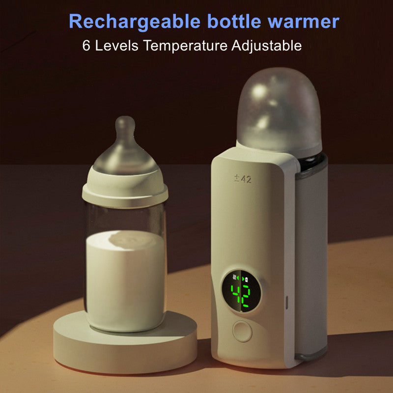 Portable Wireless Baby Bottle Warmer – Cordless & Travel-Ready